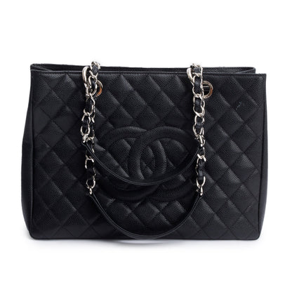 Chanel Black Caviar Leather Grand Shopping Tote (GST)