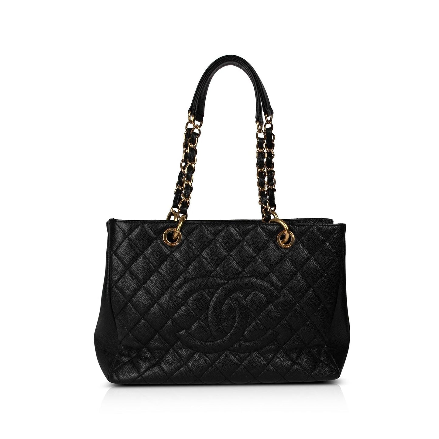 Chanel Black Caviar Leather Grand Shopping Tote (GST)