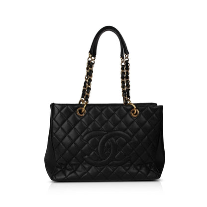 Chanel Black Caviar Leather Grand Shopping Tote (GST)