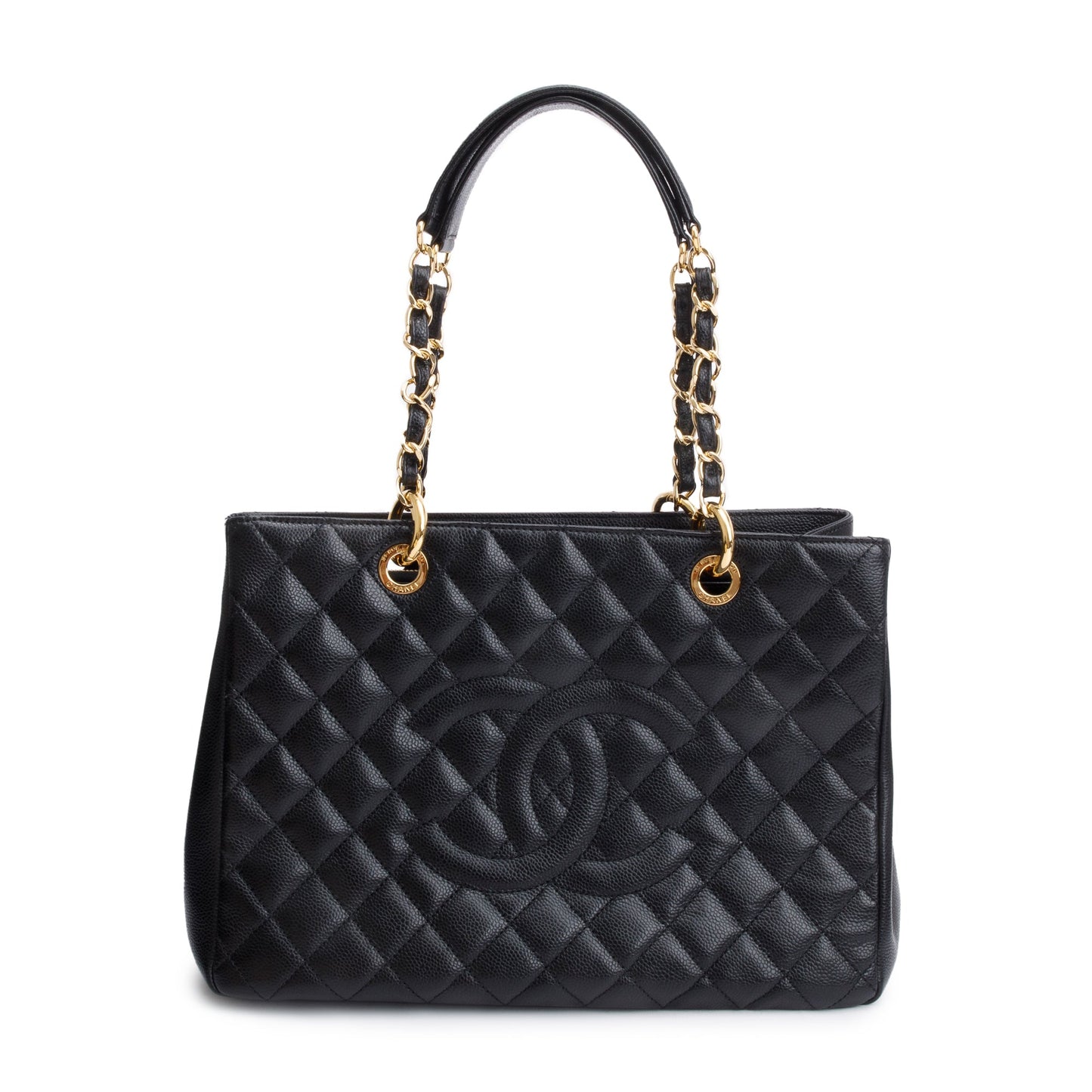 Chanel Black Caviar Leather Grand Shopping Tote (GST)