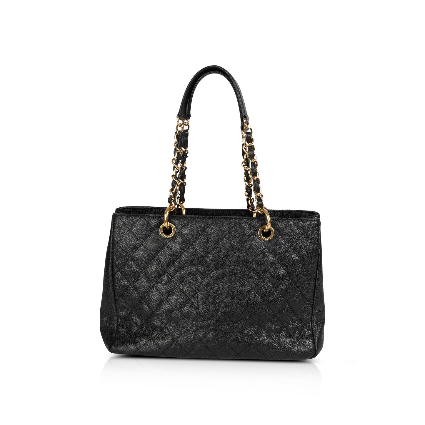 Chanel Black Caviar Leather Grand Shopping Tote (GST)