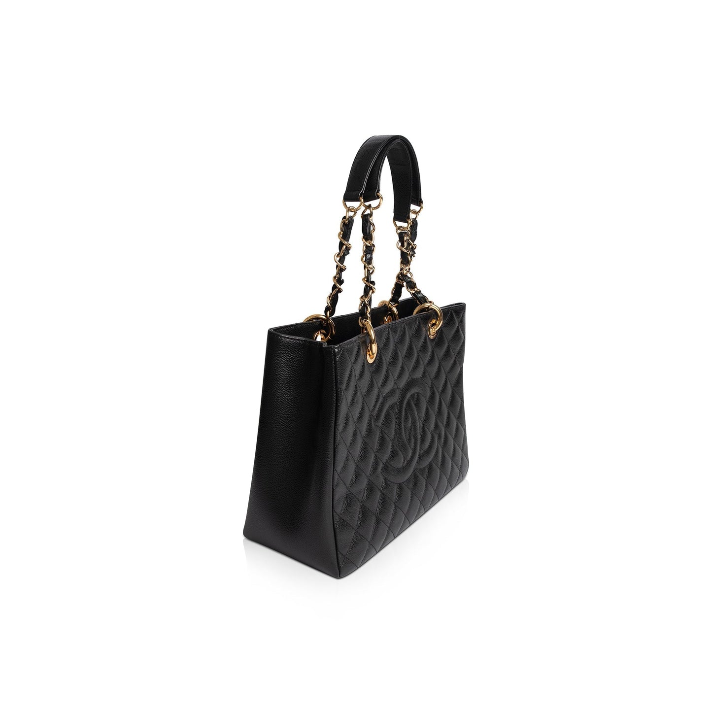 Chanel Black Caviar Leather Grand Shopping Tote (GST)