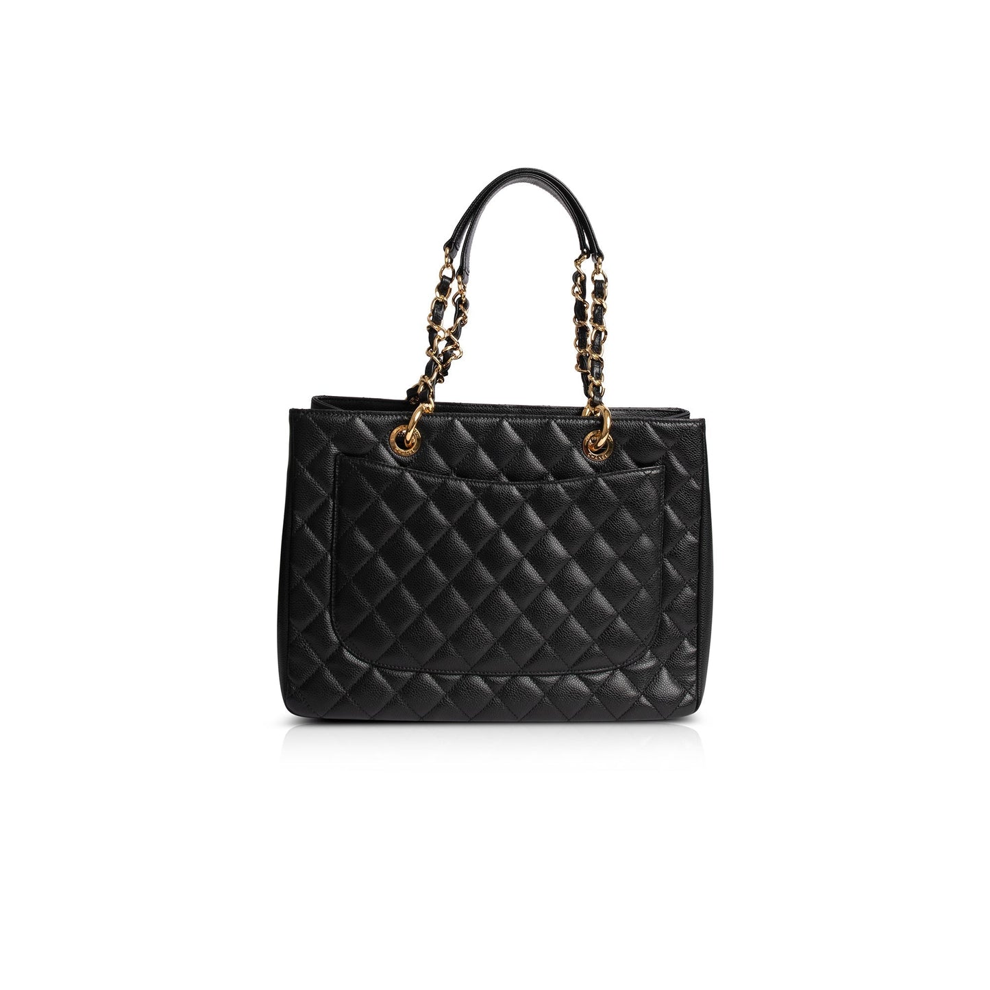 Chanel Black Caviar Leather Grand Shopping Tote (GST)