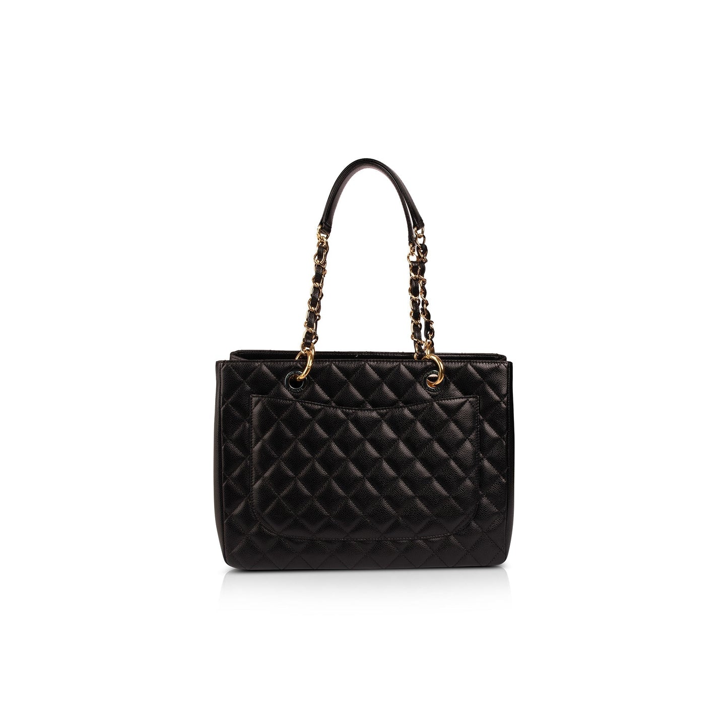 Chanel Black Caviar Leather Grand Shopping Tote (GST)