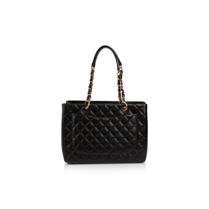 Chanel Black Caviar Leather Grand Shopping Tote (GST)