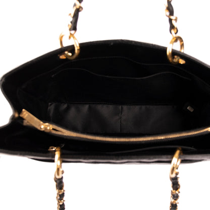 Chanel Black Caviar Leather Grand Shopping Tote (GST)