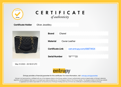 Chanel Black Caviar Leather Grand Shopping Tote (GST)