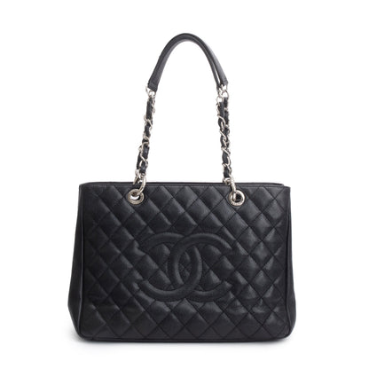 Chanel Black Caviar Leather Grand Shopping Tote (GST)