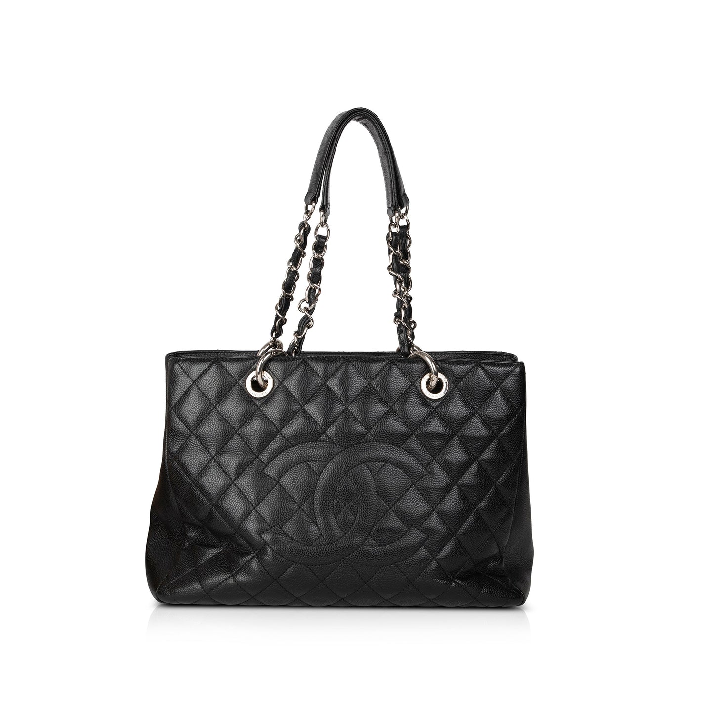 Chanel Black Caviar Leather Grand Shopping Tote (GST)