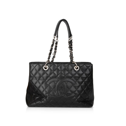 Chanel Black Caviar Leather Grand Shopping Tote (GST)