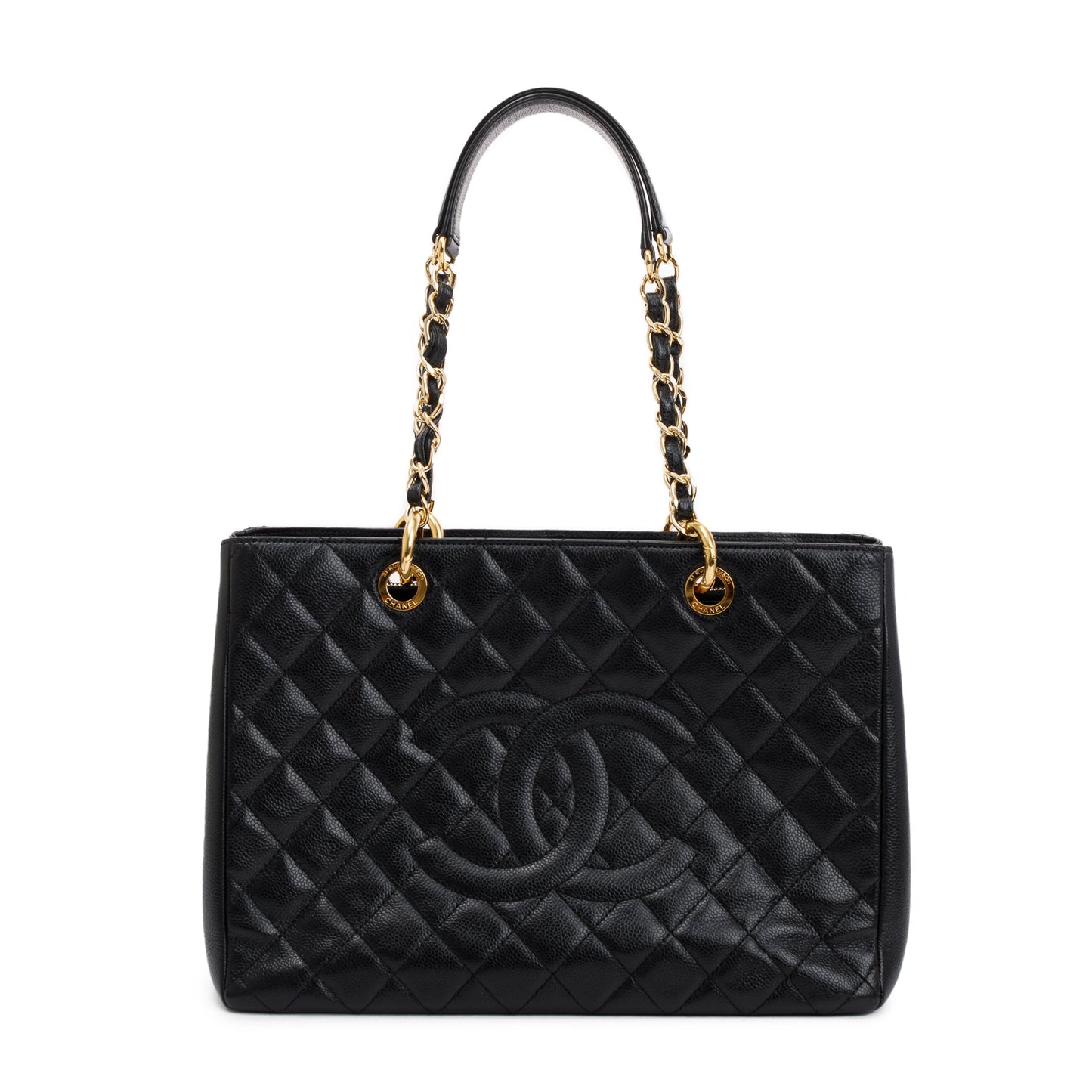 Chanel Black Caviar Leather Grand Shopping Tote (GST)