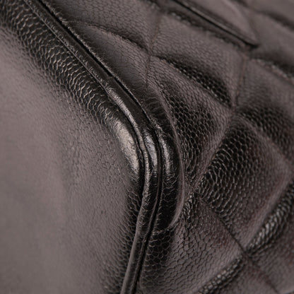 Chanel Black Caviar Leather Medallion Tote