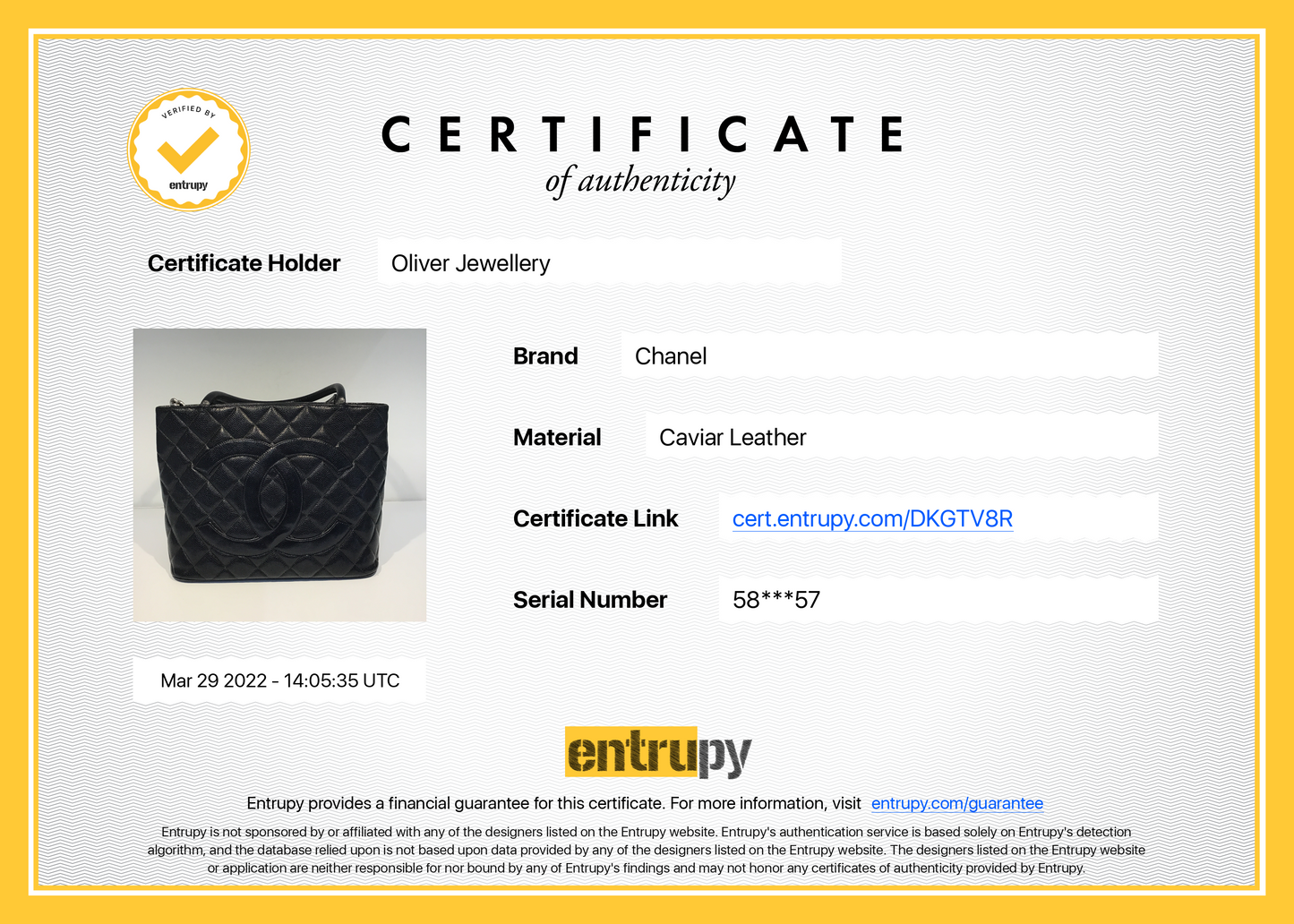 Chanel Black Caviar Leather Medallion Tote