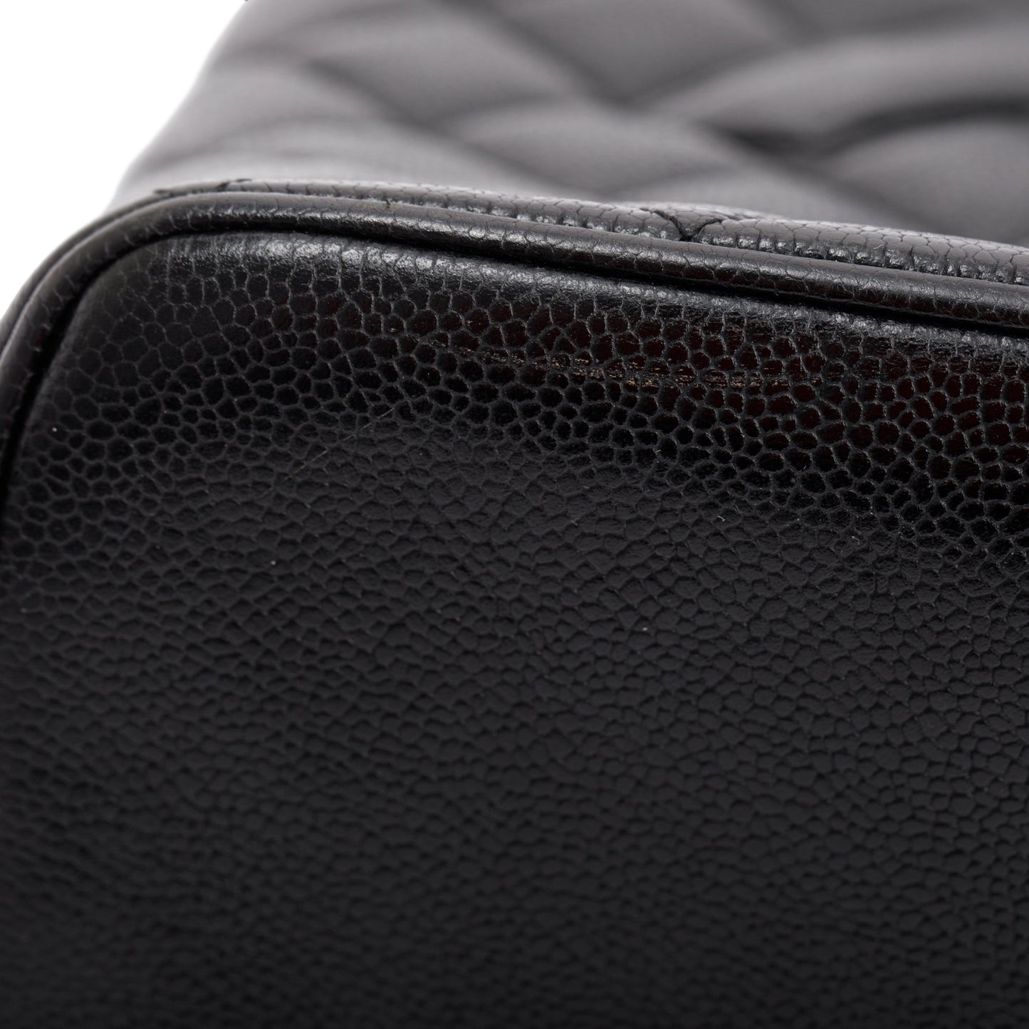 Chanel Black Caviar Leather Medallion Tote
