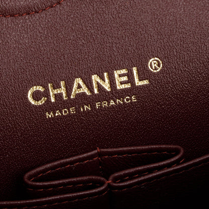 Chanel Black Caviar Leather Medium Classic Double Classic Flap Bag