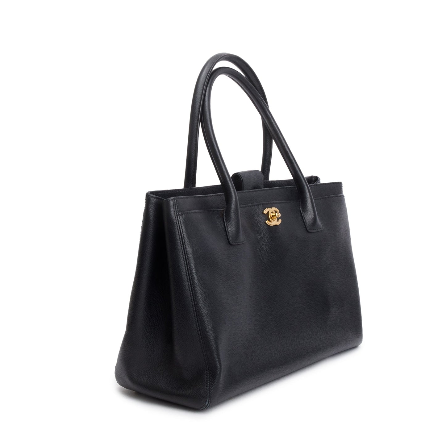 Chanel Black Caviar Leather Medium Executive Cerf Tote