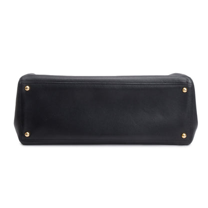 Chanel Black Caviar Leather Medium Executive Cerf Tote