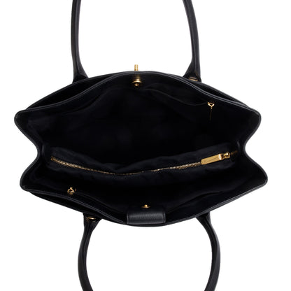 Chanel Black Caviar Leather Medium Executive Cerf Tote