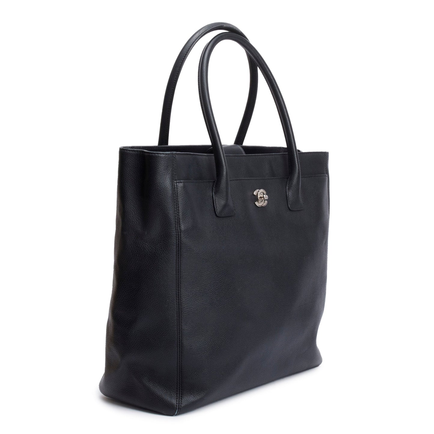 Chanel Black Caviar Leather Medium Tall Cerf Tote