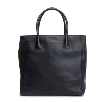Chanel Black Caviar Leather Medium Tall Cerf Tote