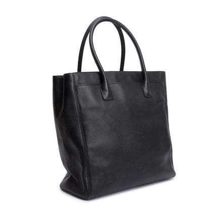 Chanel Black Caviar Leather Medium Tall Cerf Tote