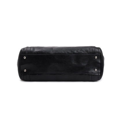 Chanel Black Caviar Leather Modern Chain Tote