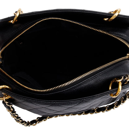 Chanel Black Caviar Leather Petite Timeless Tote