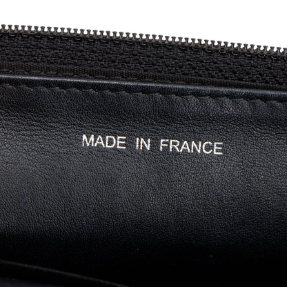 Chanel Black Caviar Leather Sevruga Wallet on Chain