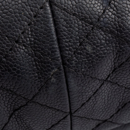 Chanel Black Caviar Leather Timeless CC Hobo Bag