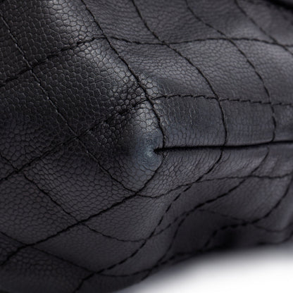 Chanel Black Caviar Leather Timeless CC Hobo Bag