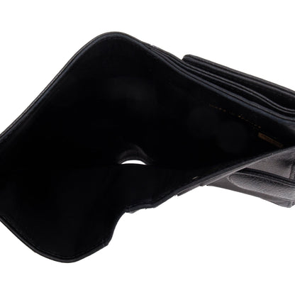 Chanel Black Caviar Leather Timeless Compact Wallet