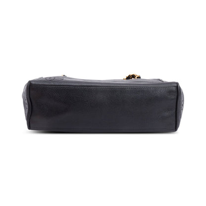 Chanel Black Caviar Leather Triple CC Tote