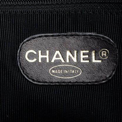 Chanel Black Caviar Leather Triple CC Tote