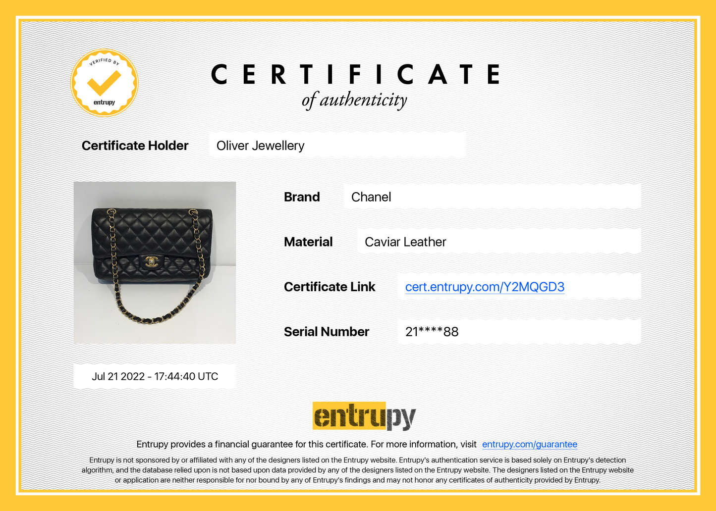 Chanel Black Caviar Medium Classic Double Flap Bag