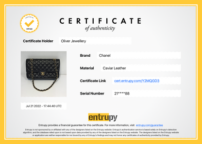 Chanel Black Caviar Medium Classic Double Flap Bag