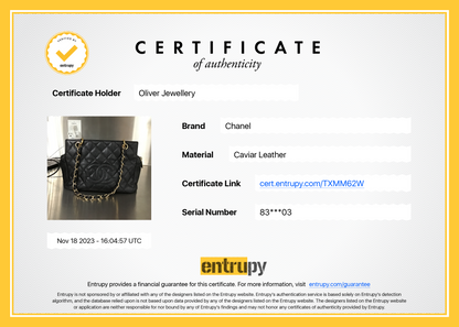 Chanel Black Caviar Quilted Leather Petit Timeless Tote