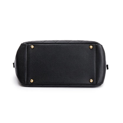 Chanel Black Caviar Quilted Leather Petit Timeless Tote