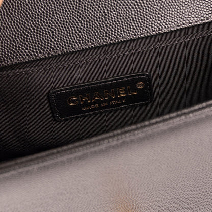 Chanel Black Caviar Small Boy Bag