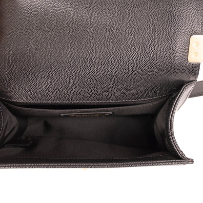 Chanel Black Caviar Small Boy Bag