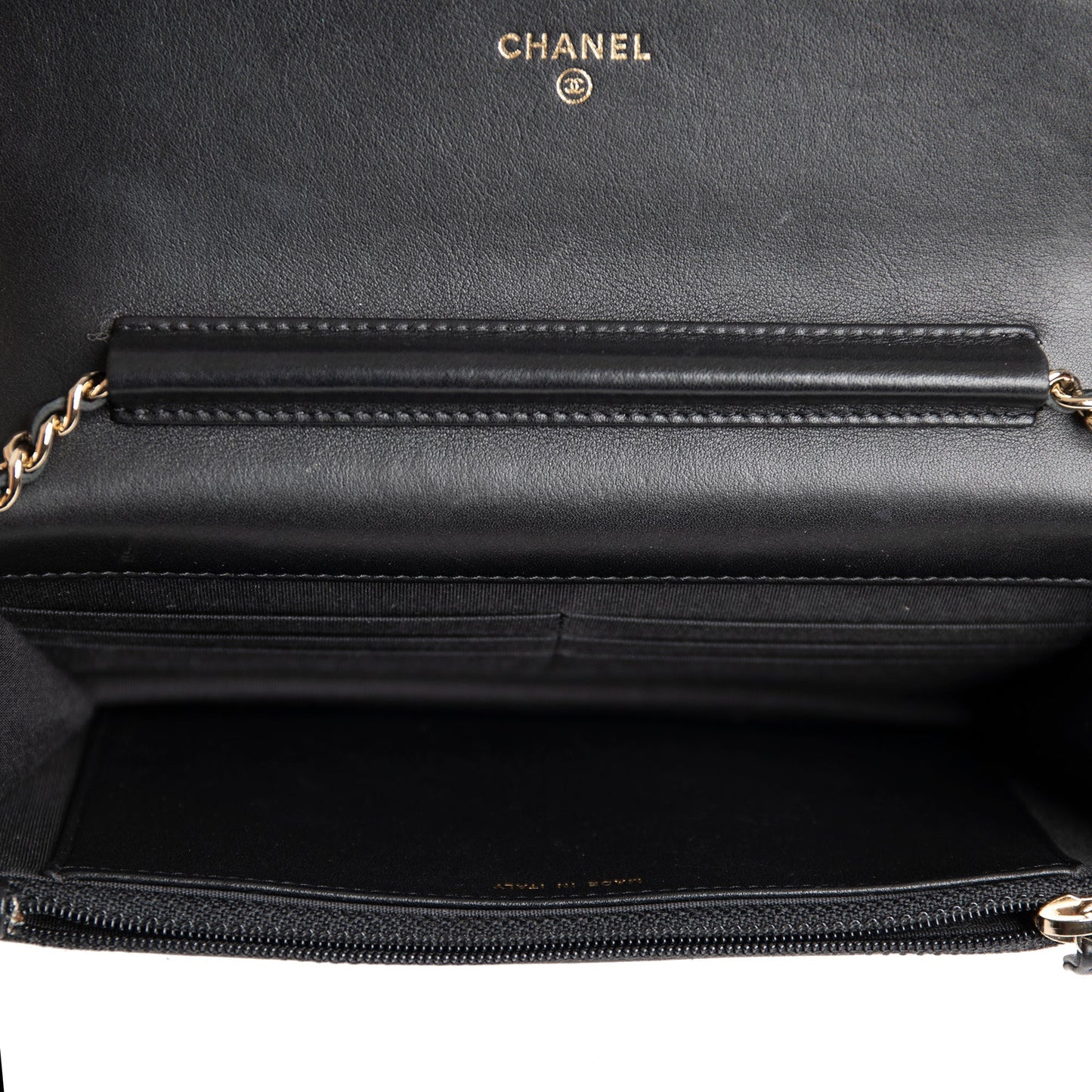 Chanel Black Chevron Boy Wallet on Chain