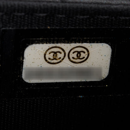 Chanel Black Chevron Boy Wallet on Chain