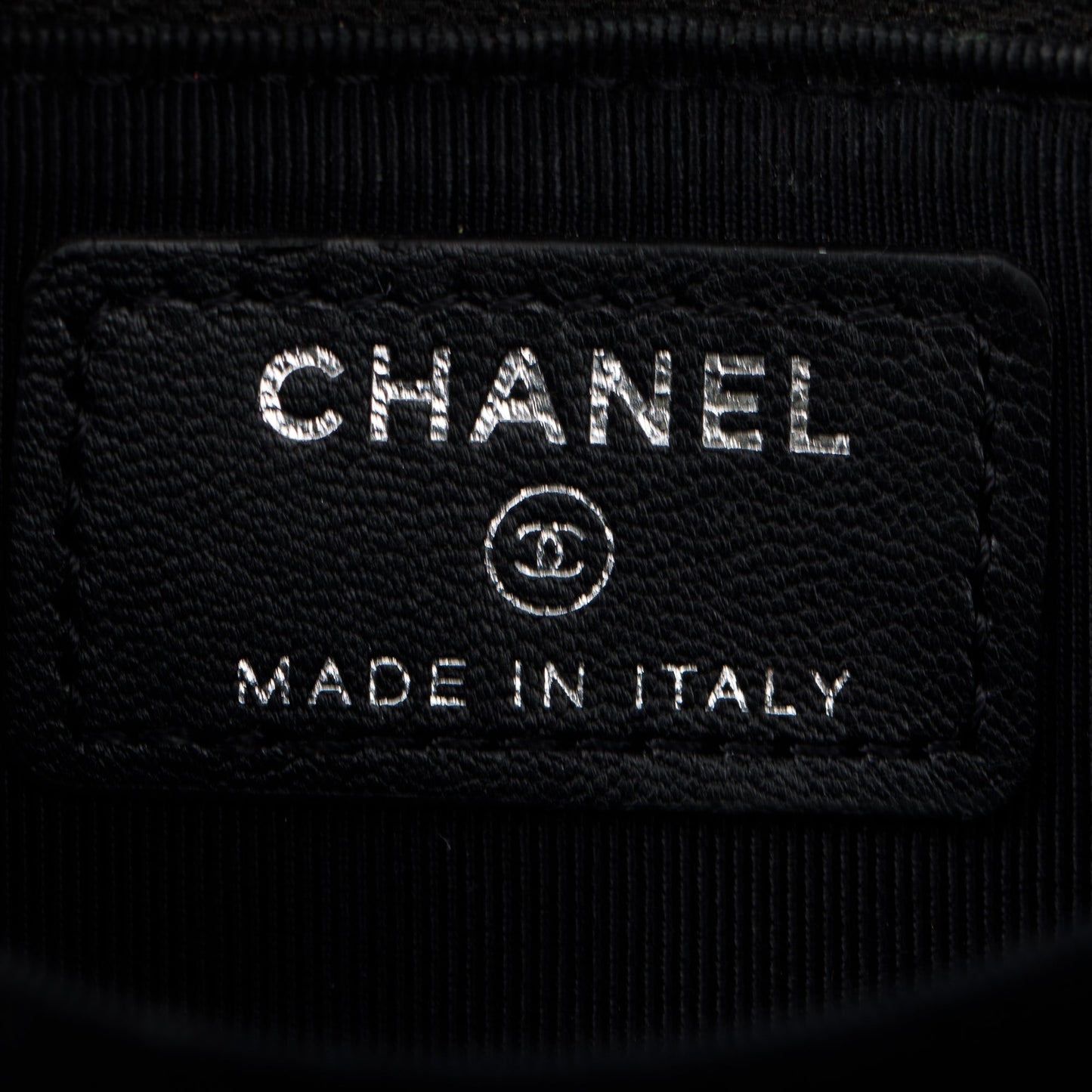 Chanel Black Chevron Calfskin Leather Classic Zipped Coin Purse