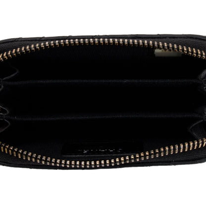 Chanel Black Chevron Calfskin Leather Classic Zipped Coin Purse