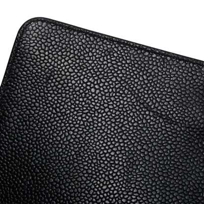 Chanel Black Chevron Caviar Medium Boy Bag