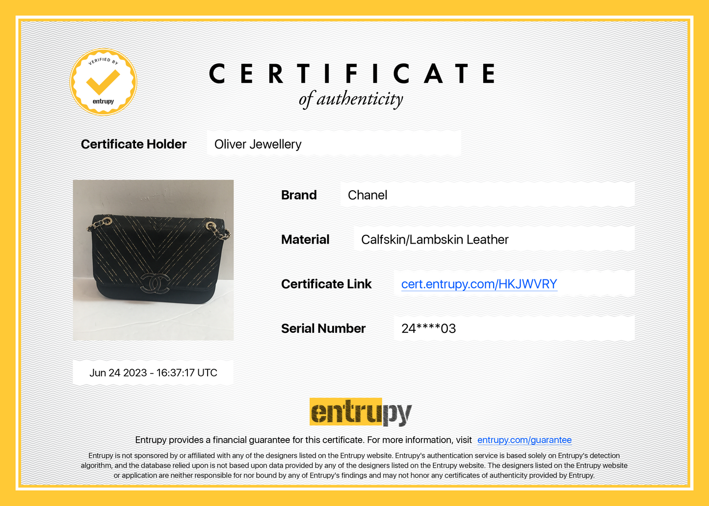 Chanel Black Chevron Subtle Flap Bag