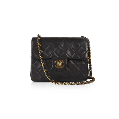 Chanel Black Classic Mini Square Flap Bag