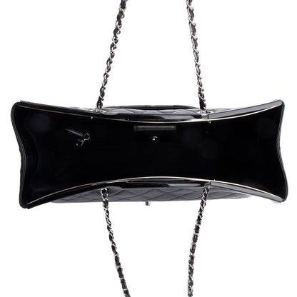 Chanel Black Glazed Calfskin Leather Large CC Delivery Tote