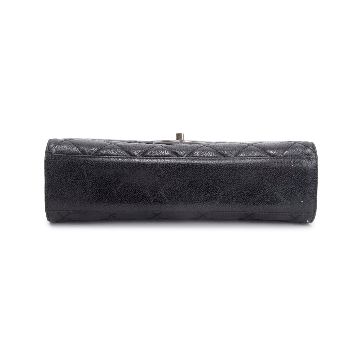Chanel Black Glazed Caviar Leather Medium CC Crave Flap Bag