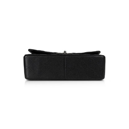 Chanel Black Iridescent Caviar Classic Jumbo Double Flap Bag