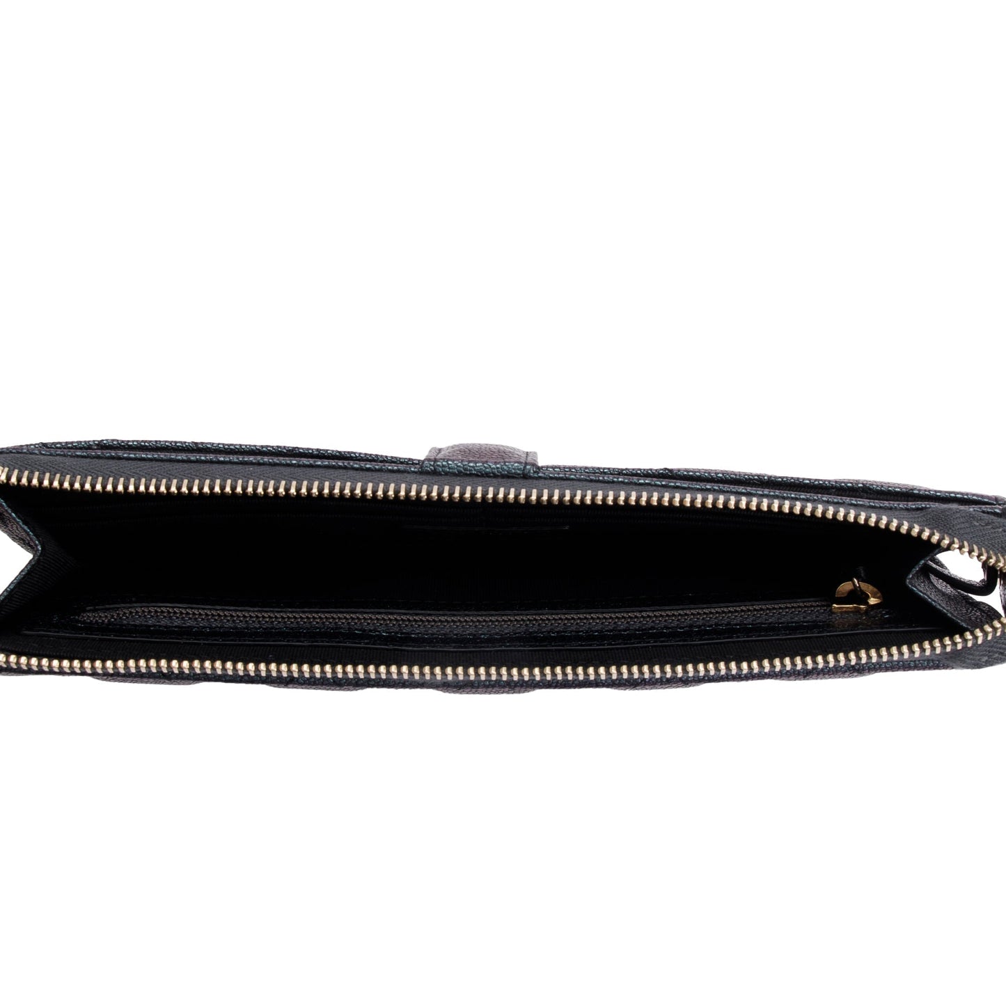 Chanel Black Iridescent Caviar Leather Classic Pouch with Handle